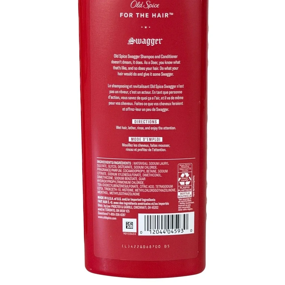 Old Spice Swagger Cedarwood Body Wash and 2-in-1 Shampoo Conditioner 3pc Set Men